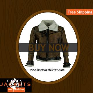 Bomber Flying Aviator Leather Jacket logo