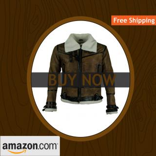 Bomber Flying Aviator Leather Jacket logo