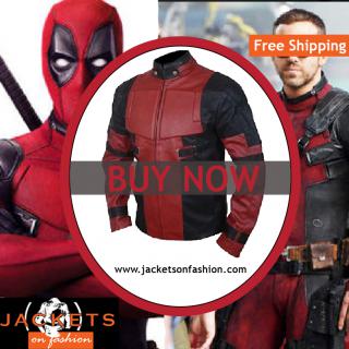 Dead Pool 2 Leather Jacket logo