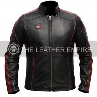 N7 Leather Jacket Mass Effect logo