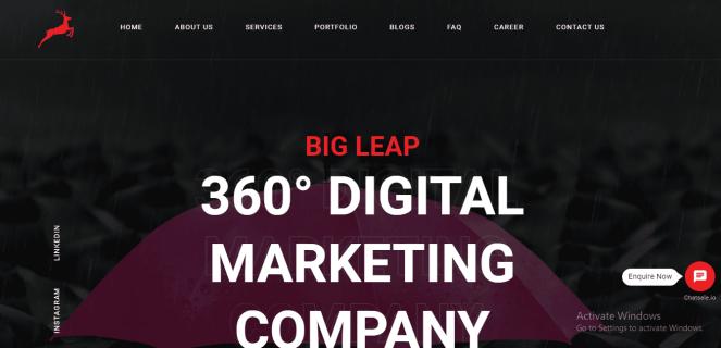 Digital Marketing, Website & App Development Company, UAE | Big Leap logo