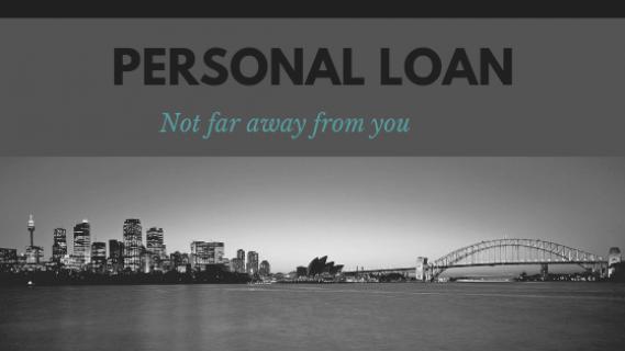 PERSONAL LOAN - not too far away now logo