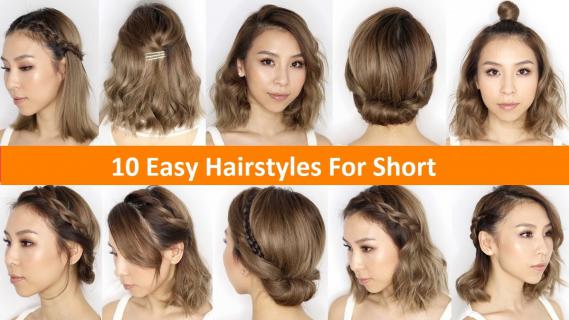 10 Easy Hairstyles For Short Hair logo