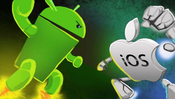 Android VS iOS: whom to choose first? logo