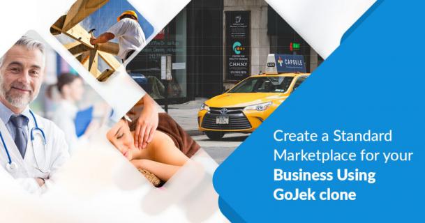 Create a Standard Marketplace For Your Business Using GoJek Clone logo