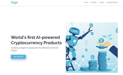 Vypr: World's first crypto AI assistant logo