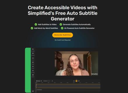 Simplified's AI Subtitle Generator: Effortless Video Captioning logo