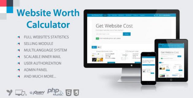 Website Worth Calculator - Check site worth, SEO, Stats, Whois logo