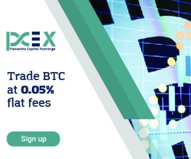 Bitcoin Trading | BTC Exchange | Buy & Sell BTC Online - PCEX.IO logo