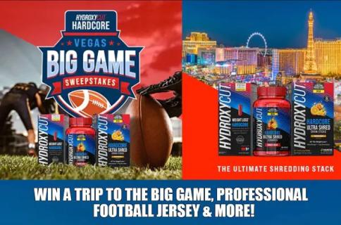 Hydroxycut Big Game Sweepstakes logo