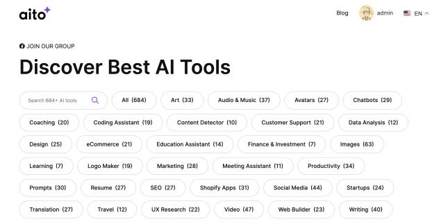 Discover 1000+ Best AI Tools For You Needs logo