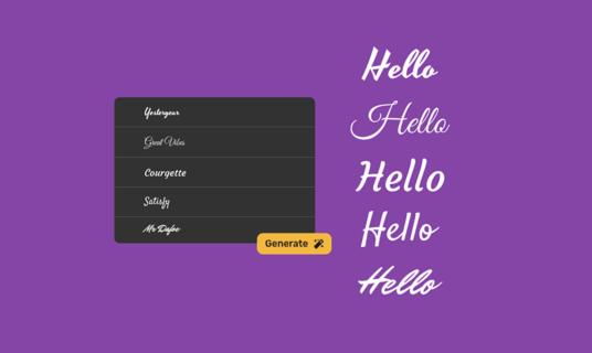 Elevate Your Designs with Custom Fonts from our Free AI Font Generator logo