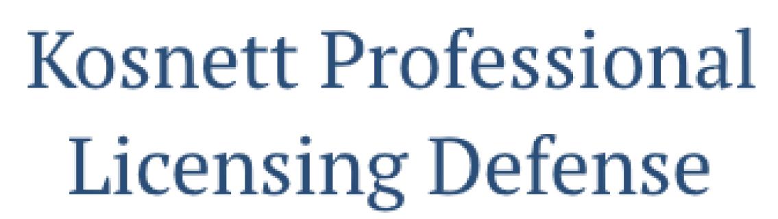 Kosnett Professional Licensing Defense logo