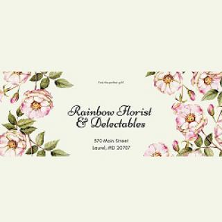 Rainbow Florist and Delectables logo