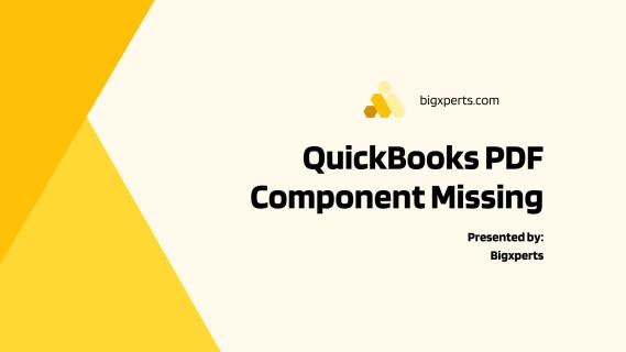 QuickBooks PDF Component Missing Error: Diagnosis and Solutions logo