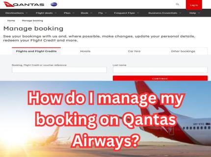 How do I manage my booking on Qantas Airways? logo