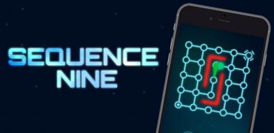 Solve puzzles using a repeating patttern in Sequence Nine logo