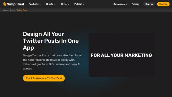 Create Stunning Twitter Posts for Free with Simplified Twitter Post Maker logo