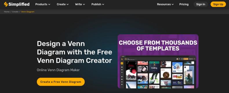 Bring Your Ideas to Life with Simplified's Free Online Venn Diagram Maker logo