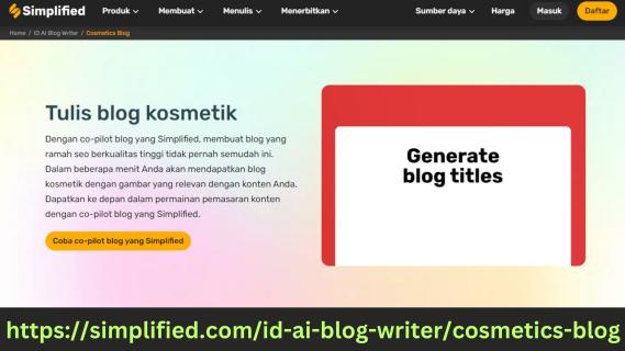 Simplified: Platform Online Gratis untuk Menulis Blog Kosmetik dengan Cepat logo