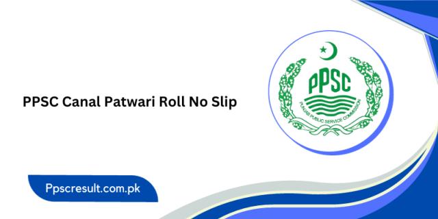 PPSC Canal Patwari Roll No Slip 2023 logo