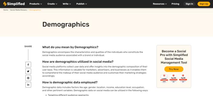 Demographics Defined: Exploring Its Meaning and Application | Simplified logo