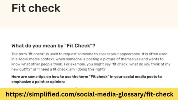 What Does Fit-Check Mean in the Context of Social Media? | Simplified Guide logo