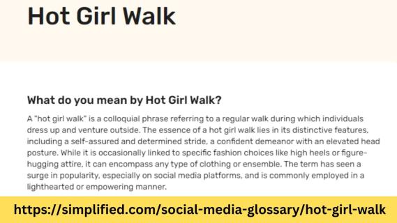 Hot-Girl-Walk: Unveiling Its Meaning in the Social Media Glossary | Simplified logo