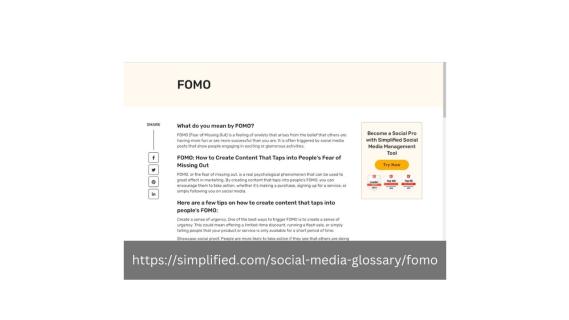 Exploring the Influence of FOMO in Social Media Glossary | Simplified logo