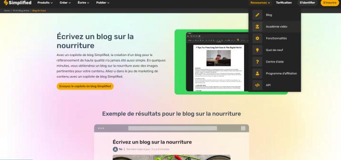 Simplified: Écrire un blog sur la nourriture avec facilité et créativité logo