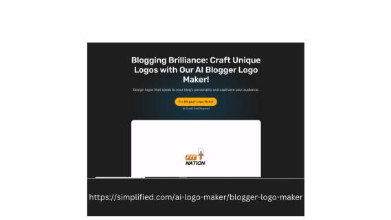 Simplified: AI Blogger Logo Maker - Design and Impress logo