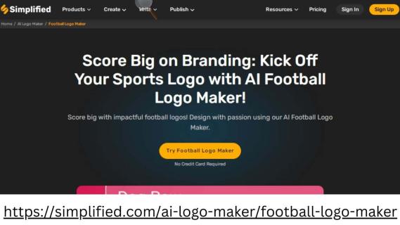 Design Winning Football Logos in Minutes with Simplified AI Football Logo Maker logo