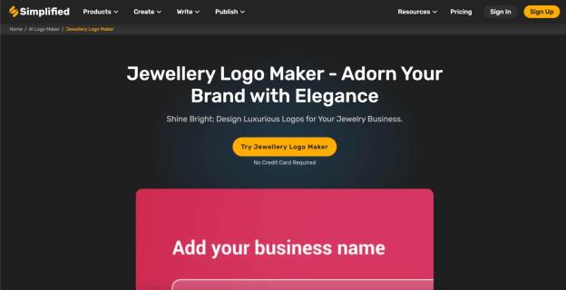 Create Stunning Jewellery Logos with Our AI Jewellery Logo Maker | Simplified logo