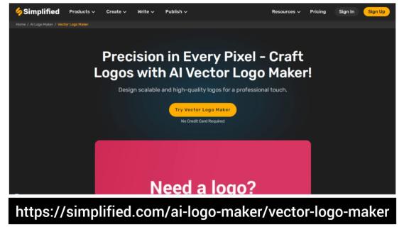 Create Professional Vector Logos with our AI Vector Logo Maker | Simplified logo