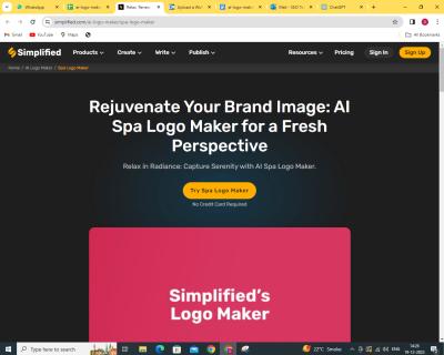 Design Your Unique Spa Logo with Our AI: Simplified Logo Maker logo