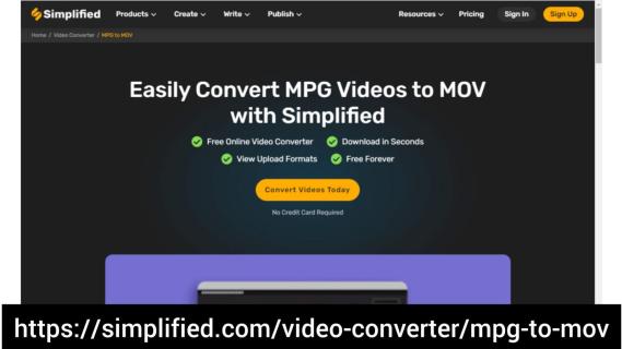 Simplified: Unlock the Potential of MPG to MOV Conversion - Convert with Ease logo