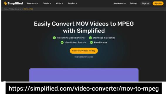 Effortlessly Convert MOV Videos to MPEG with Simplified  User-Friendly Tool logo