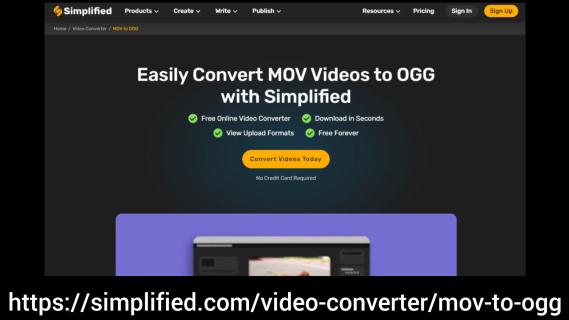 Simplified: Convert MOV to OGG Seamlessly - Simplify Your Multimedia Experience logo