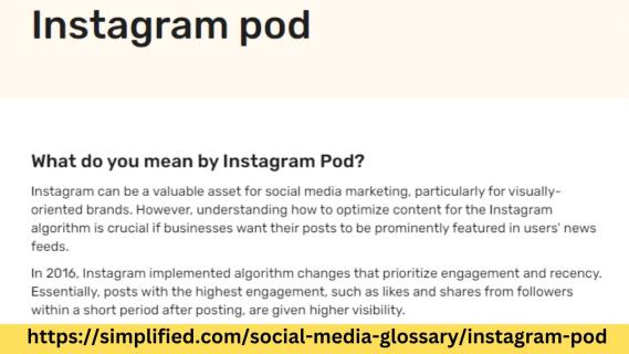 What Does Instagram Pod Mean? Exploring the Social Media Glossary | Simplified logo