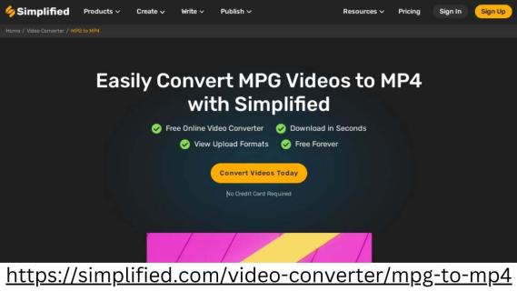 Simplified: Unlock the Potential of MPG to MP4 Conversion - Convert with Ease logo