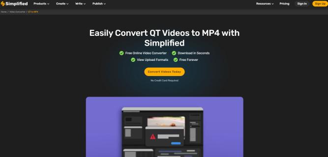 Simplified: Convert QT video to MP4 Format with Ease and Simplicity logo