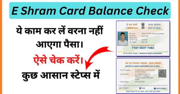 E Shram Card Balance Check ई-श्रम कार्ड का बैलेंस चेक logo