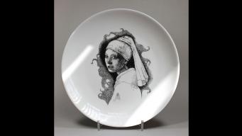 10 000 Dots: Baroque Painting Handmade Reproduction on Porcelain logo