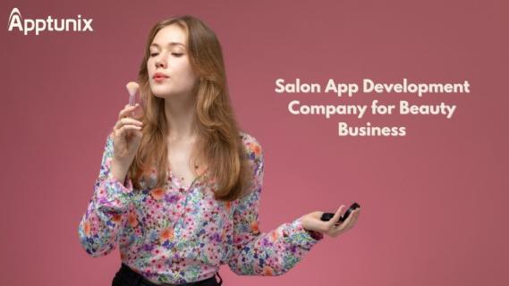 Strong Customer Base with an salon booking app development logo