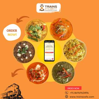 order online food in trains with trainscafe logo