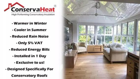 How to prevent unwanted solar gain & heat loss in a Conservatory logo