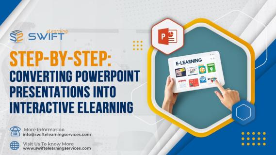 PowerPoint Presentations into interactive eLearning Steps logo