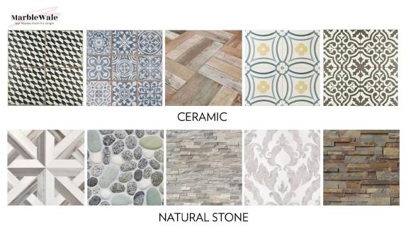 Natural Stone Vs Ceramic Tile logo