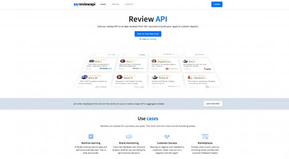 Review API logo