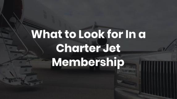 What to Look for In a Charter Jet Membership? logo